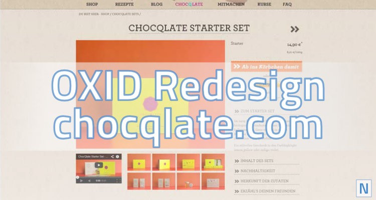 Chocqlate.com - OXID eShop Redesign und Relaunch
