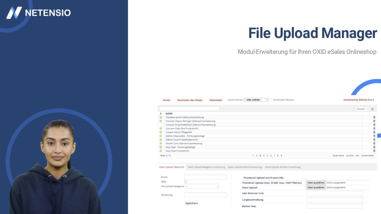 Komfortabler Upload & Datenzuordnung für OXID