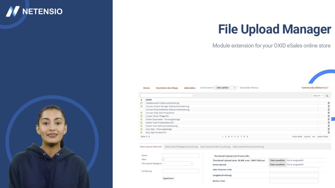 Convenient upload & data mapping for OXID